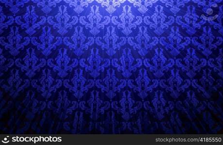 vector damask wallpaper with rays