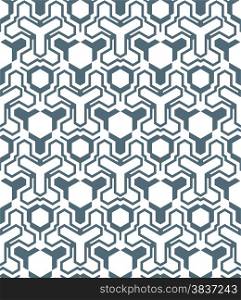 vector dark abstract geometric kaleidoscopic monochrome seamless pattern white background&#xA;