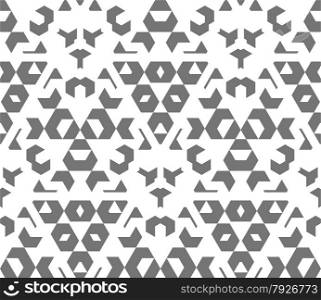 vector dark monochrome color abstract geometric seamless pattern white background&#xA;