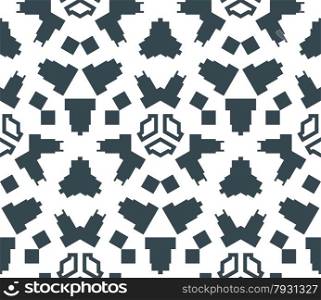 vector dark monochrome color abstract geometric seamless pattern white background&#xA;