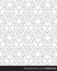 vector dark monochrome color outline abstract triangle geometric seamless pattern white background&#xA;