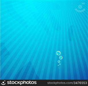 Vector deep blue water