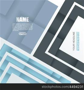 Vector Design - blue and black Rhombus Background.