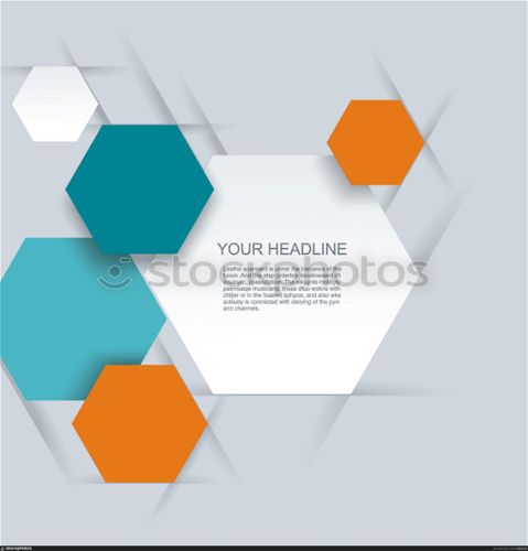 Vector Design - Hexagons macro Background.