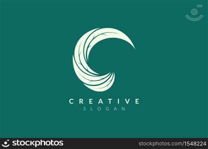 Vector design leaf various abstract shape. Minimalist leaf design, flat logo style, modern icon and symbol.