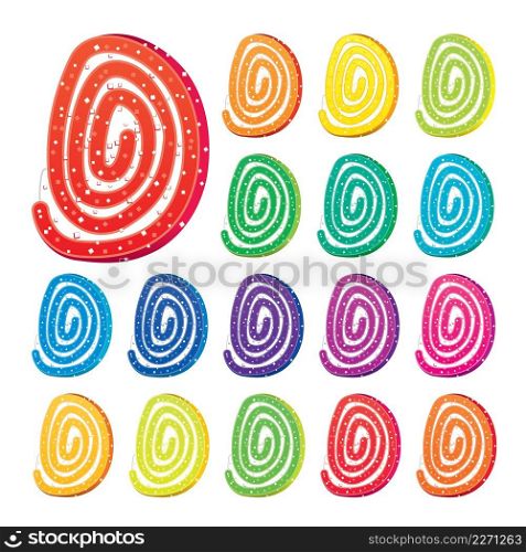 vector design of colorful fruit jelly