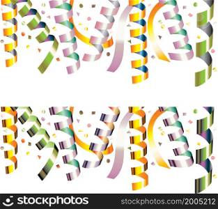 vector design of holiday streamers