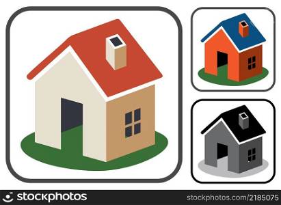 vector design of home symbols