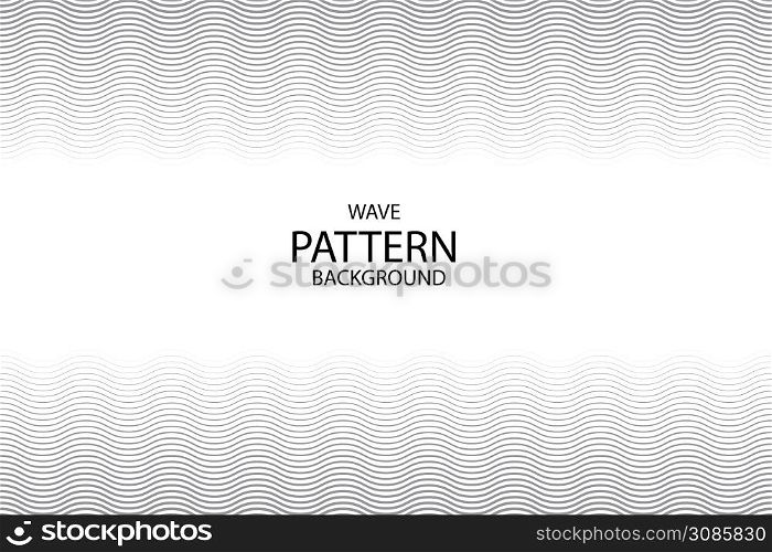 vector design wave simple wavy line, smooth pattern background, copy space. EPS10.
