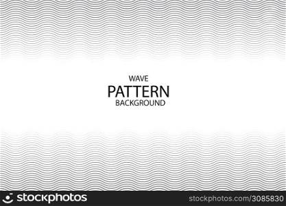 vector design wave simple wavy line, smooth pattern background, copy space. EPS10.