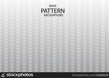 Vector design wave simple wavy line, smooth pattern background. EPS10.