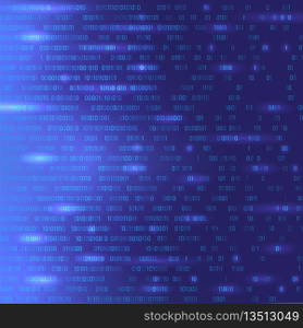 Vector Digital Data Technology Concept. Blue Binary Data Software Programming Code Texture. Random Program Code. Machine Code. Random Binary Data Matrix Wide. Tech Background.. Vector Digital Data Technology Concept. Blue Binary Data Software Programming Code Texture. Random Program Code. Machine Code. Random Binary Data Matrix Wide. Tech Background