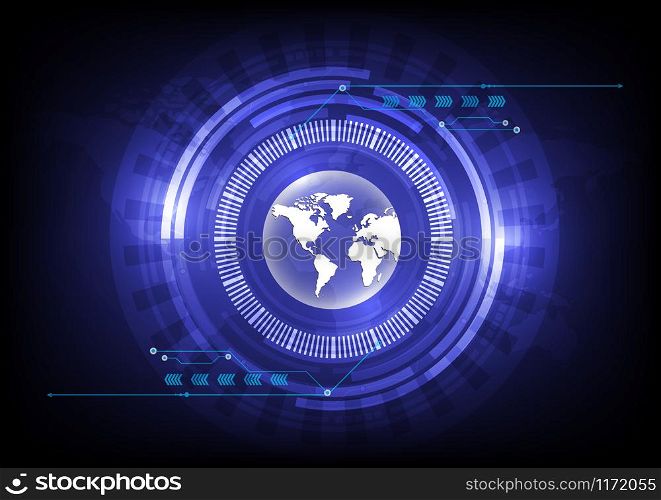 vector digital global technology, abstract background