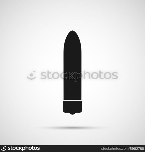 Vector dildo isolated on white background. Vector dildo isolated on white background.