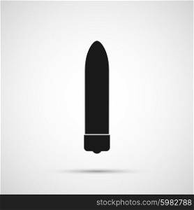 Vector dildo isolated on white background. Vector dildo isolated on white background.