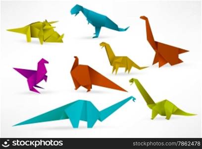 Vector dinosaurs collection