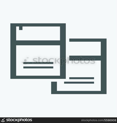 Vector document icon