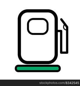 vector doodle refueling icon, gas station, website icon, hand drawing 