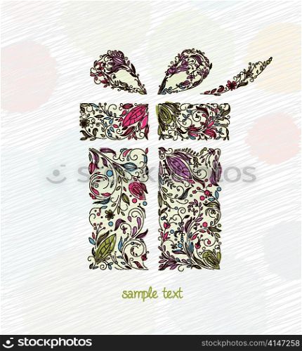 vector doodles christmas greeting card