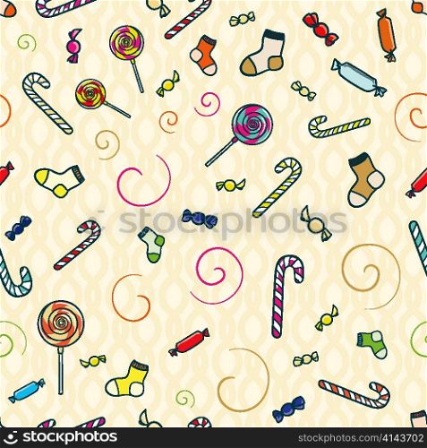 vector doodles seamless background