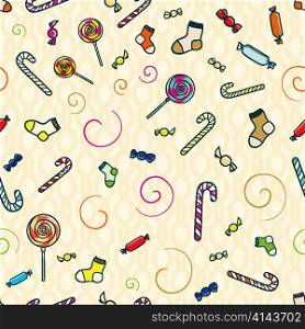 vector doodles seamless background