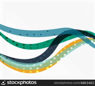 Vector dotted wave template. Vector dotted wave template. Background for workflow layout, diagram, number options or web design