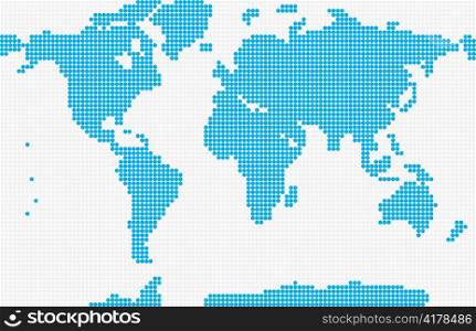 vector dotted world map