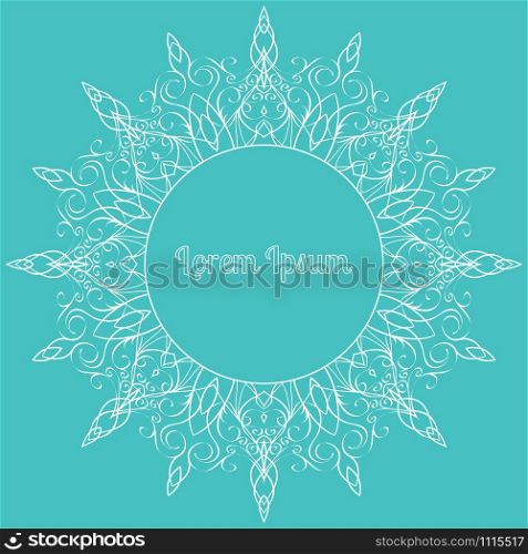 Vector draw freehand frames for spa center, yoga studio and your business