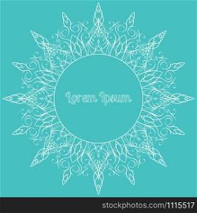 Vector draw freehand frames for spa center, yoga studio and your business