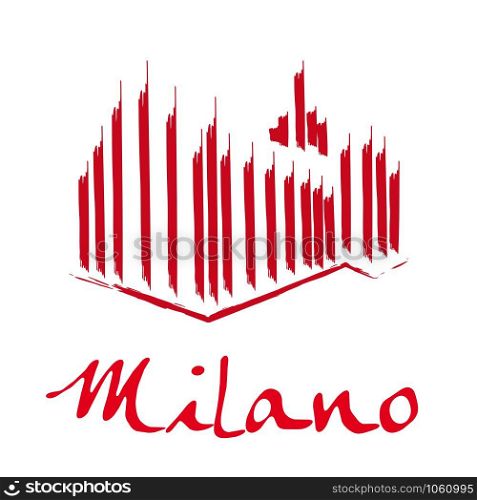 Vector Drawing icon Milan