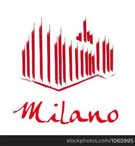 Vector Drawing icon Milan