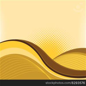 Vector drawing of abstract waves