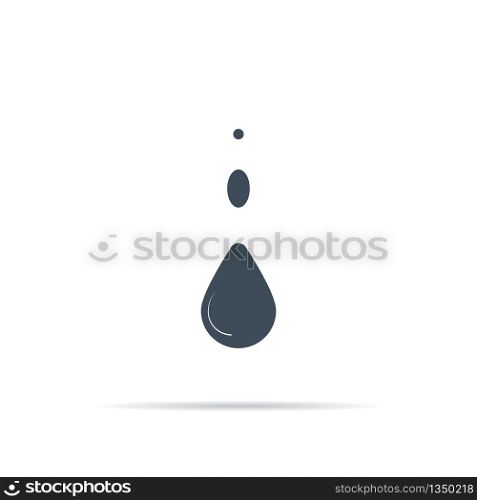 vector drop icon on a white background