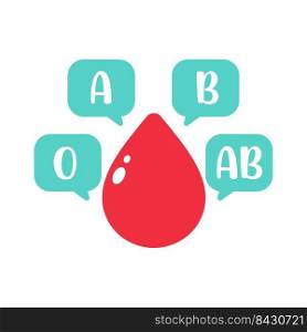 Vector drops of red blood. Blood donation Helping ideas with a blood test.