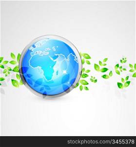 Vector Earth globe conceptual background