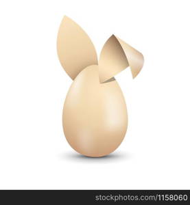 Vector easter rabbit and egg concept