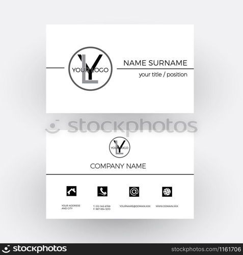 Vector elegant and professional business card