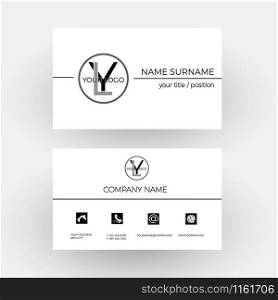 Vector elegant and professional business card
