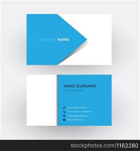 Vector elegant and professional business card, with arrow