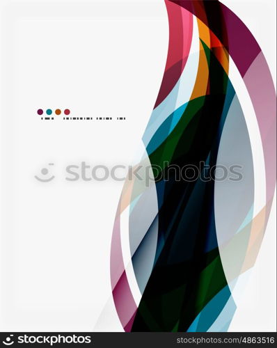 Vector elegant wave background. Template background for workflow layout, diagram, number options or web design