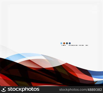 Vector elegant wave background. Template background for workflow layout, diagram, number options or web design