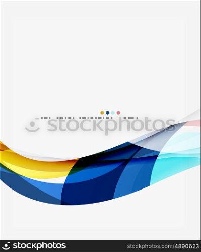 Vector elegant wave background. Template background for workflow layout, diagram, number options or web design