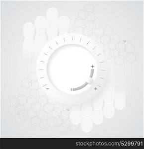 Vector elements for infographic. Template for diagram, graph, presentation and chart on abstract technology background with hexagons.