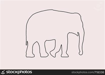 Vector Elephant animal polygonal geometric Vector illustration eps 10. Vector Elephant animal polygonal geometric