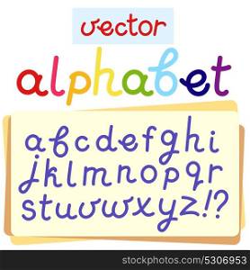 Vector English alphabet. Eps 10