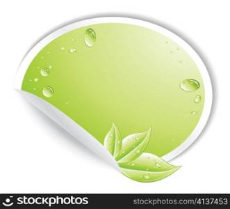 vector environmental sticker
