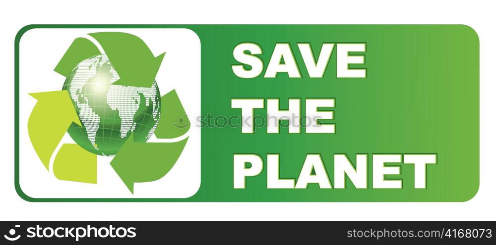 vector environmental sticker