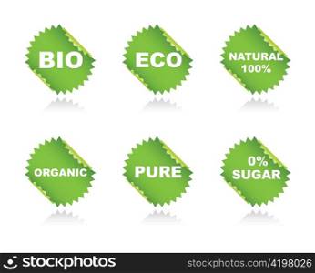 vector environmental stickers