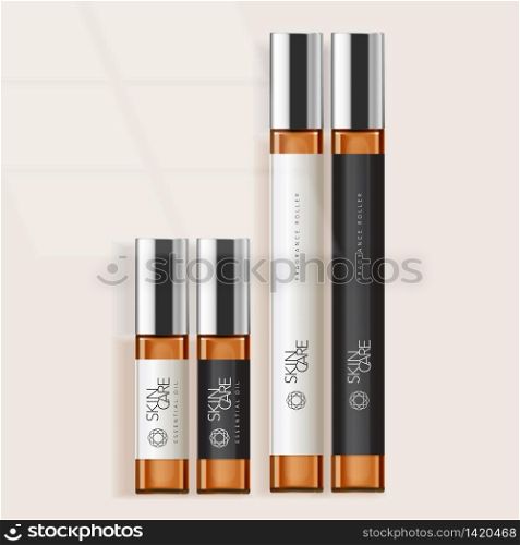 Vector Essential / Fragrance Oil / Roll-on Bottle with Silver Plated Cap