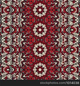 Vector Ethnic Abstract Seamless Festive textile pattern background ornamental. Vector illustration. Textile fabric ikat design. Textile fabric ikat design folk art ornament